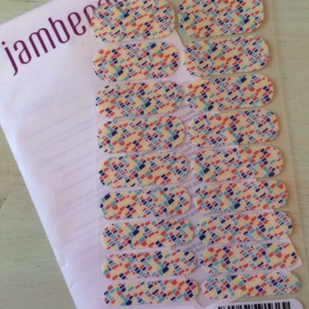 Jamberry Nail Wraps Primary Colors Flag Full Sheet